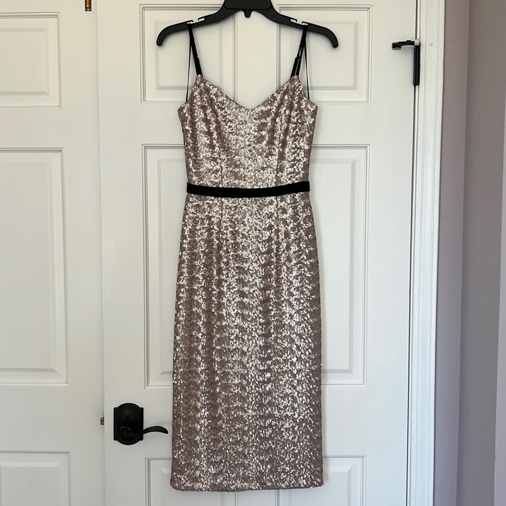 Dress the Population Emma Sequin dress formal bodycon cocktail XS